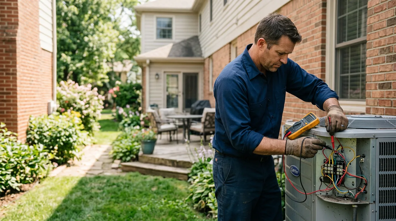 HVAC technician working near Zoar, OH